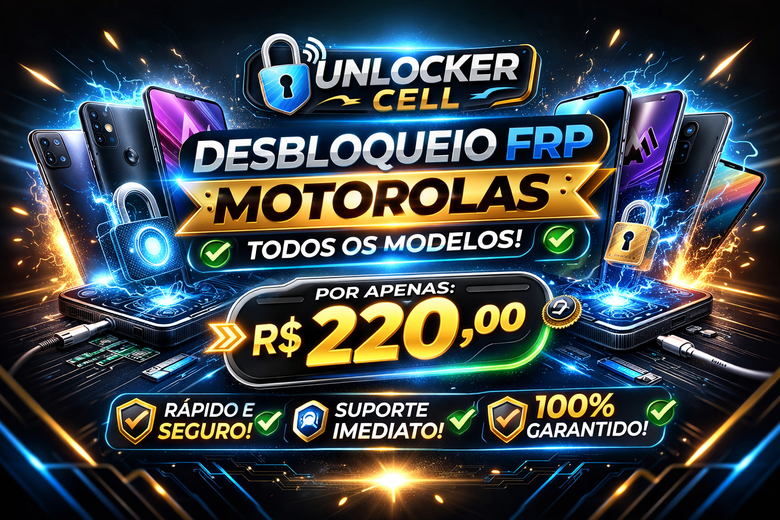 🔥 Desbloqueio FRP Motorola Todos os Modelos