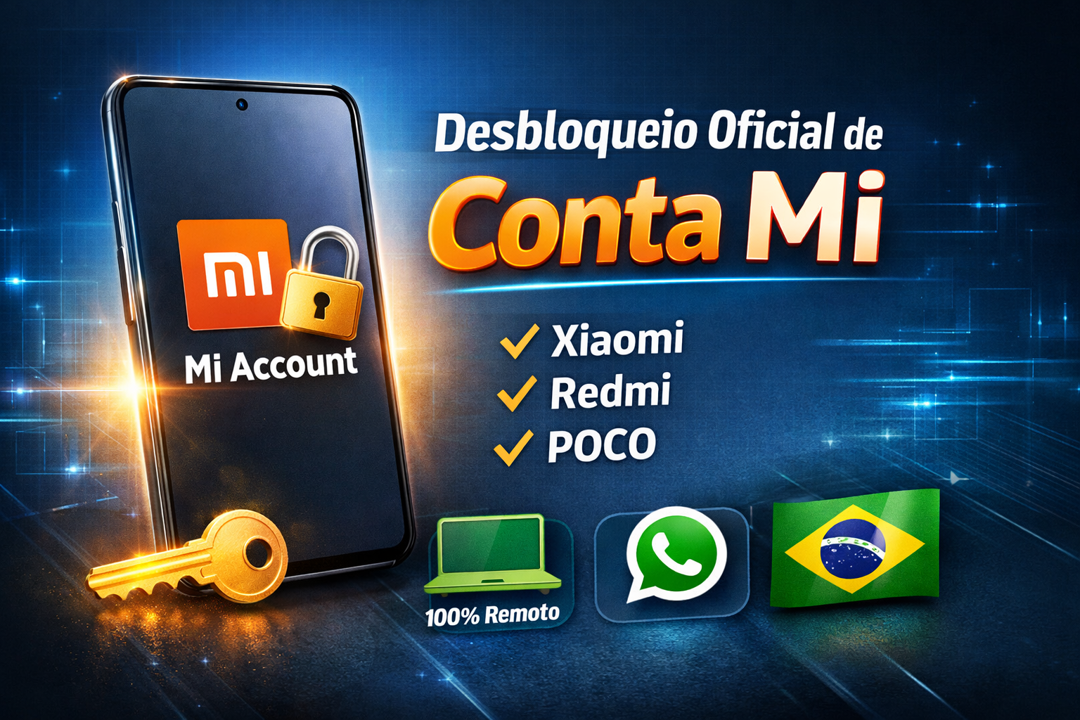 Desbloqueio Conta MI definitivo  (Método 2026)